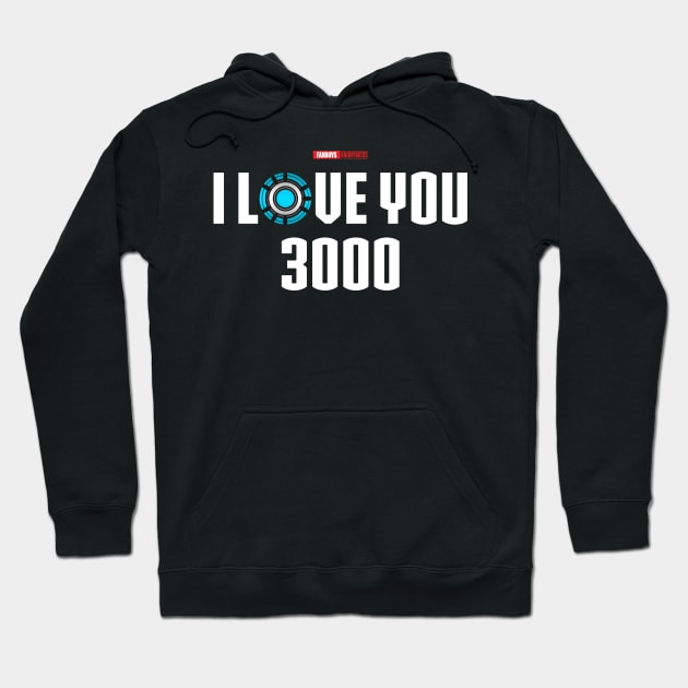 I Love You 3000 v5 (white) Hoodie by Fanboys Anonymous